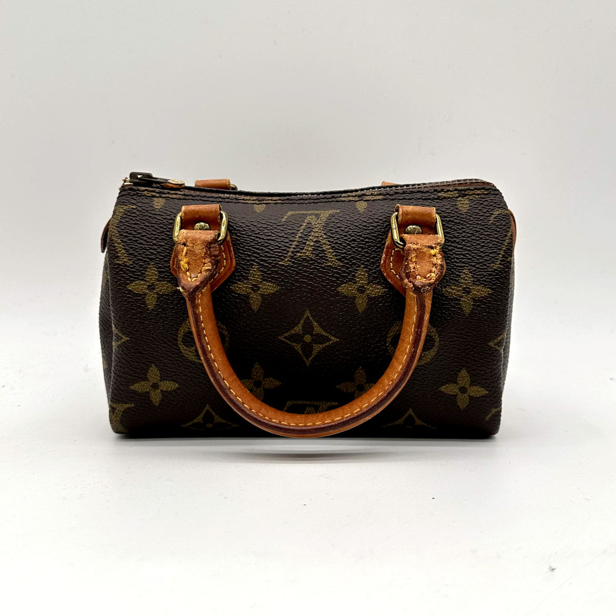 Louis Vuitton Nano Speedy Toile Monogram - vue de face opposée