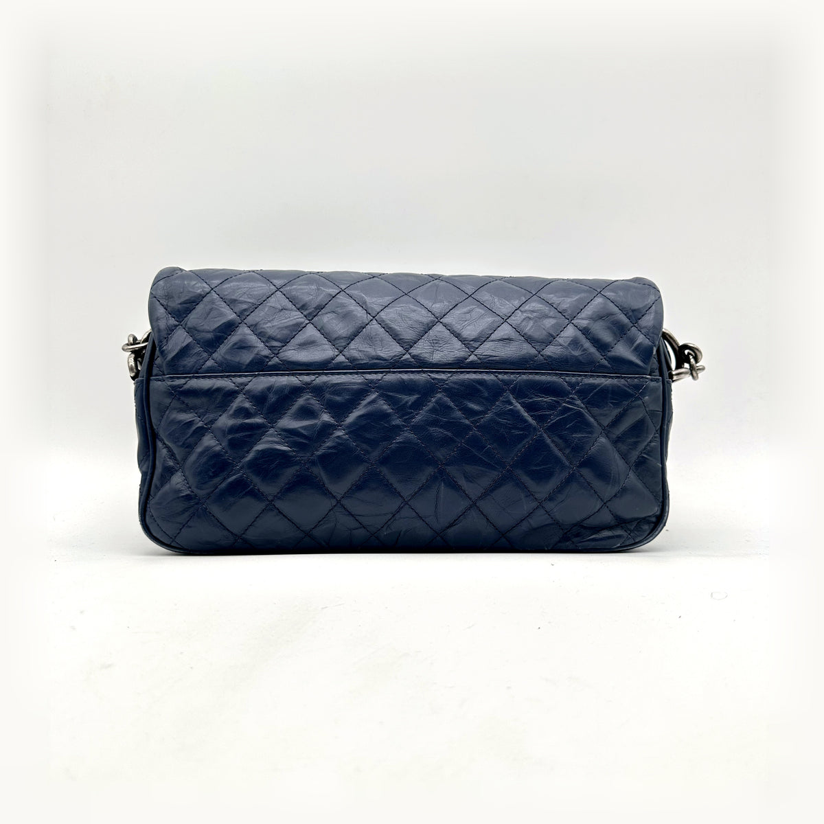 Chanel Matelassé Cuir Bleu Marine - vue de dos