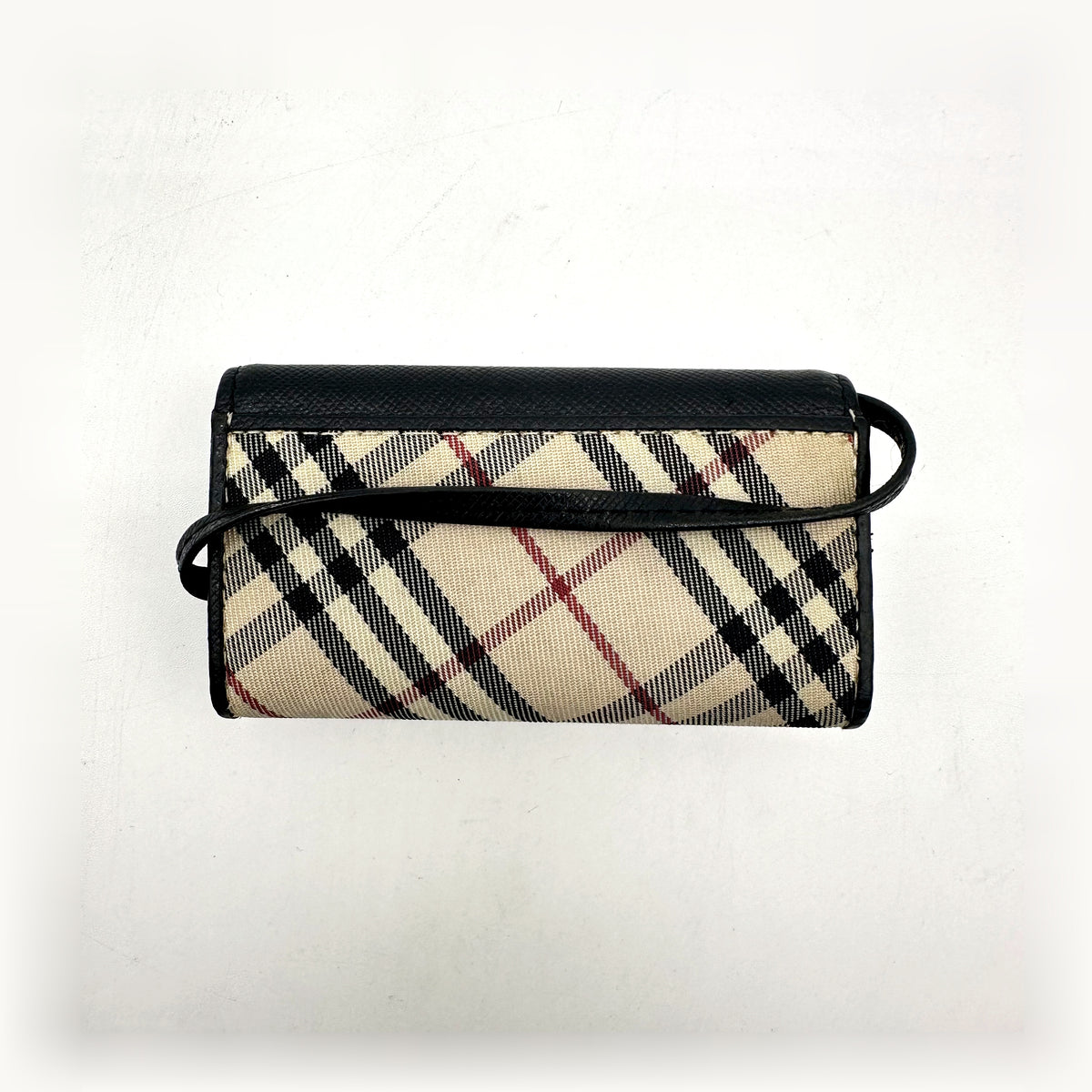 Burberry Étui à clés Toile Check - vue de dos, motif check