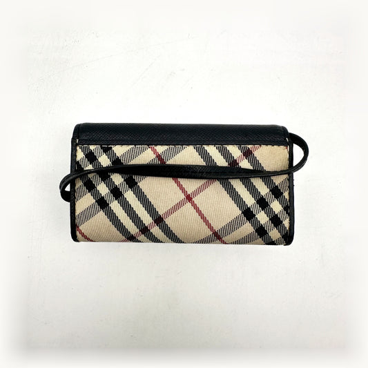 Burberry Étui à clés Toile Check - vue de dos, motif check
