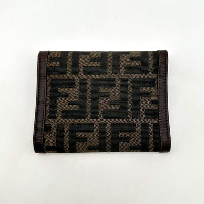 Fendi Porte-monnaie Toile Zucca - vue de dos