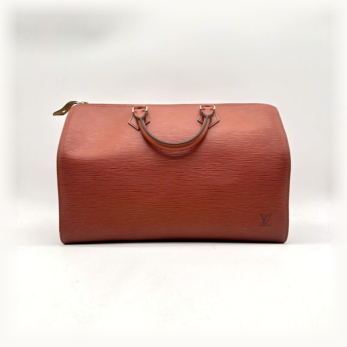 Louis Vuitton Speedy 35 Cuir Épi Terracotta - vue de face opposée