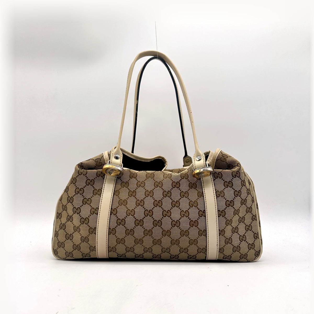 Gucci Cabas Toile GG Beige - vue de face opposée