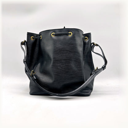 Louis Vuitton Petit Noé Cuir Épi Noir - vue de dos