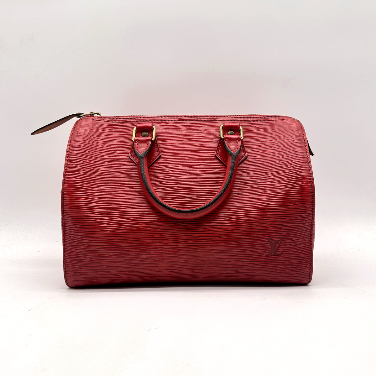 Louis Vuitton Speedy 30 Cuir Épi Rouge - vue de dos