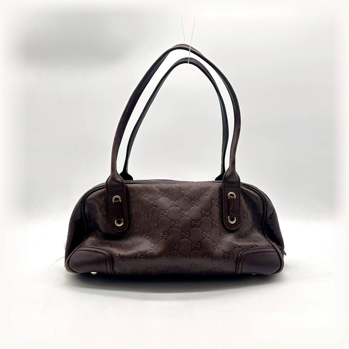 Gucci Bowling Cuir Guccissima Marron - vue de dos