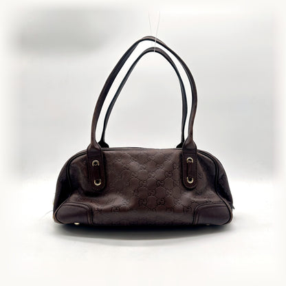 Gucci Bowling Cuir Guccissima Marron - vue de dos