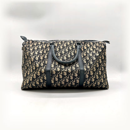 Dior Boston Toile Trotter Bleu Marine - vue de dos