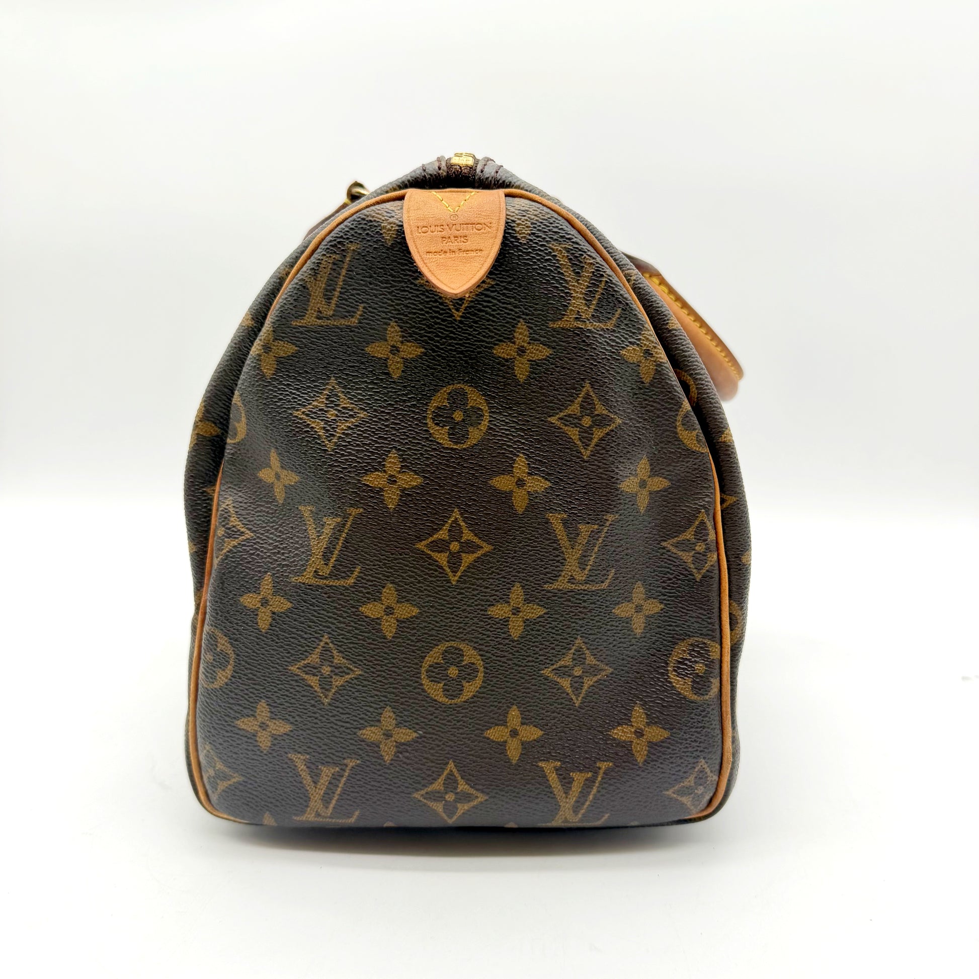 Louis Vuitton Speedy 30 toile Monogram - côté debout