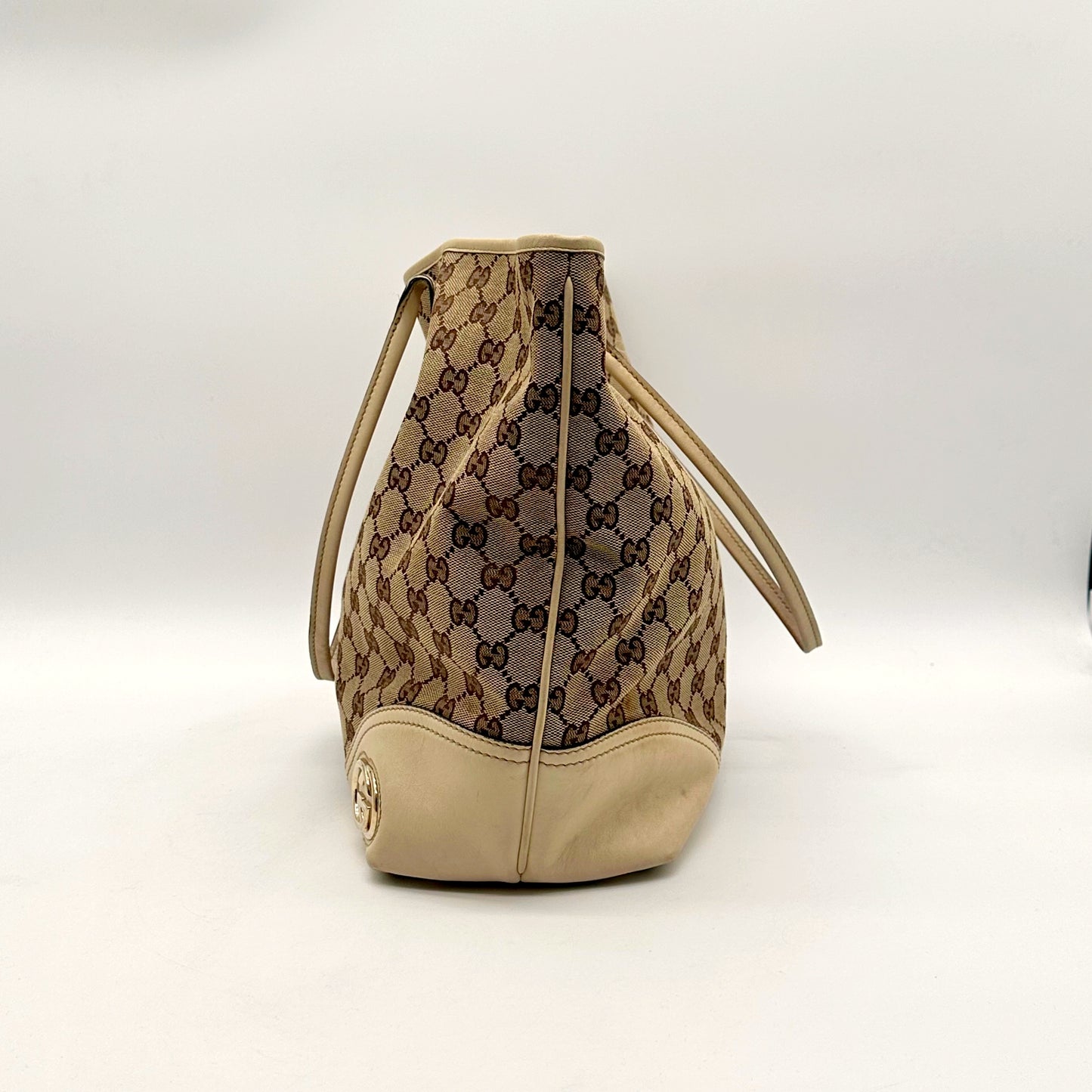 Gucci Tote toile GG - profil gauche