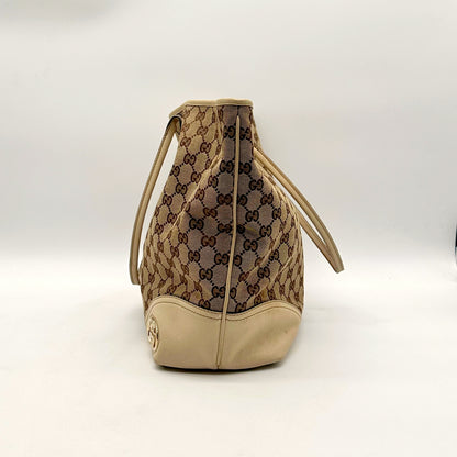 Gucci Tote toile GG - profil gauche