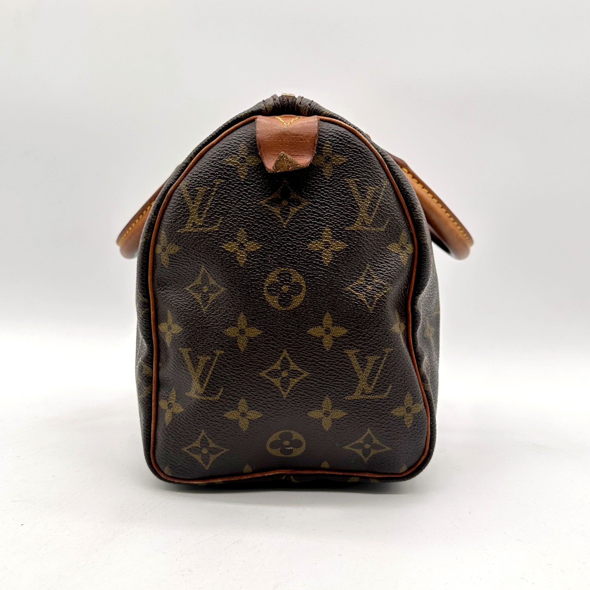 Louis Vuitton Speedy 25 Toile Monogram - profil latéral et anse