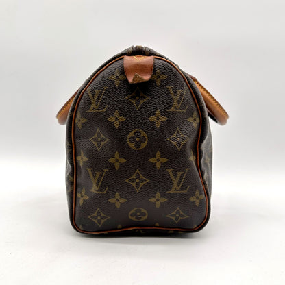 Louis Vuitton Speedy 25 Toile Monogram - profil latéral et anse