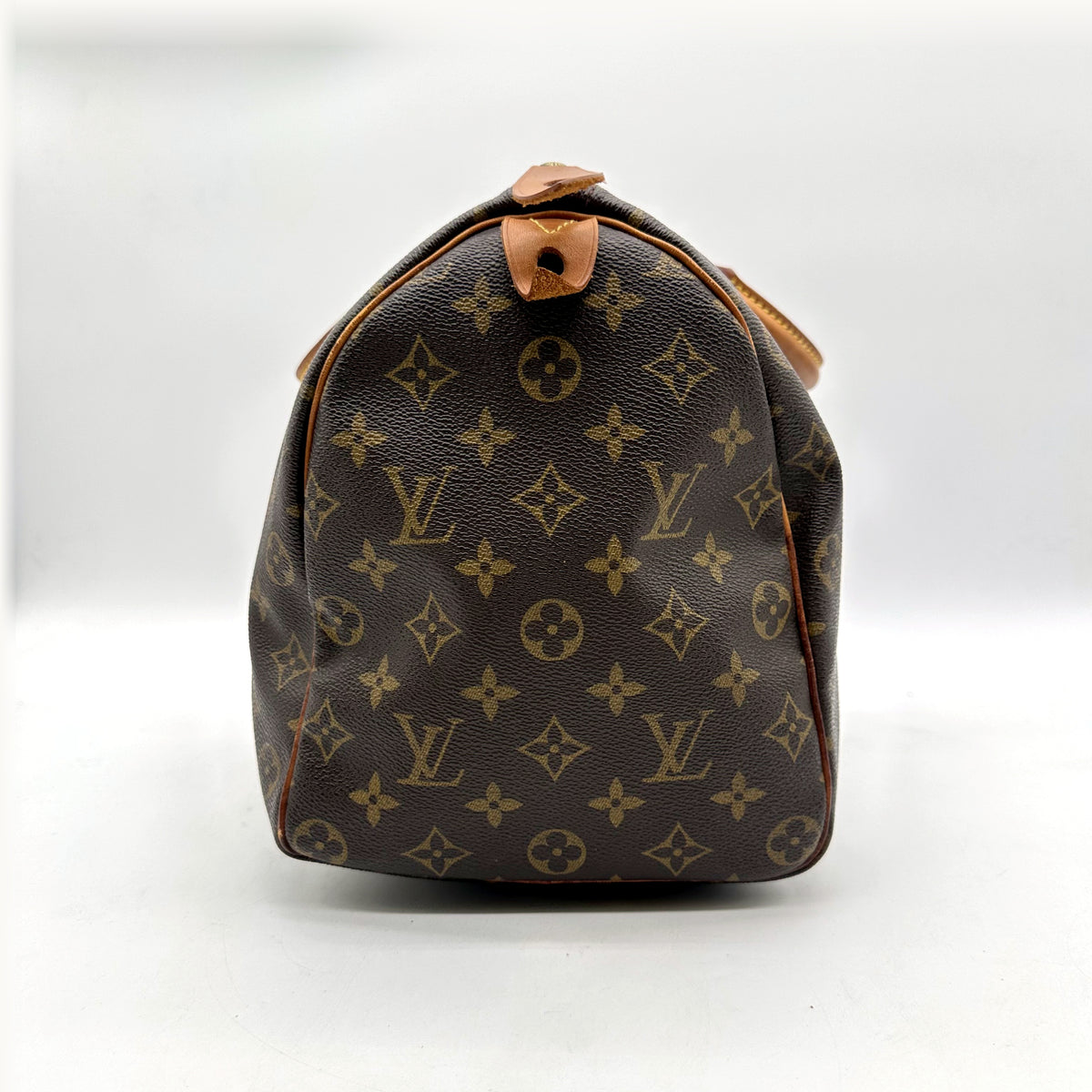Louis Vuitton Speedy 35 Toile Monogram - vue d'un bout, extrémité du sac