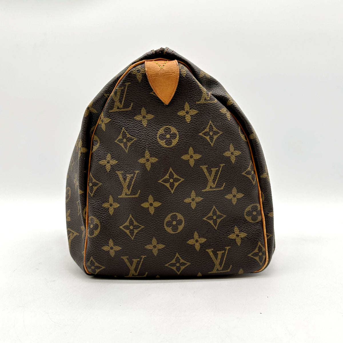 Louis Vuitton Speedy 30 Toile Monogram - vue d'un bout, extrémité du sac