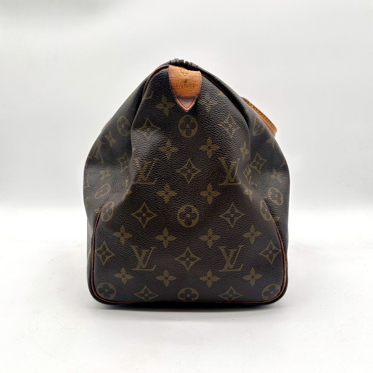 Louis Vuitton Speedy 35 Toile Monogram - vue d'un bout, extrémité du sac