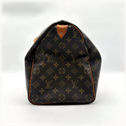 Louis Vuitton Speedy 40 Toile Monogram - vue d'un bout, extrémité du sac