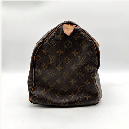Louis Vuitton Speedy 35 Toile Monogram - vue d'un bout, extrémité du sac
