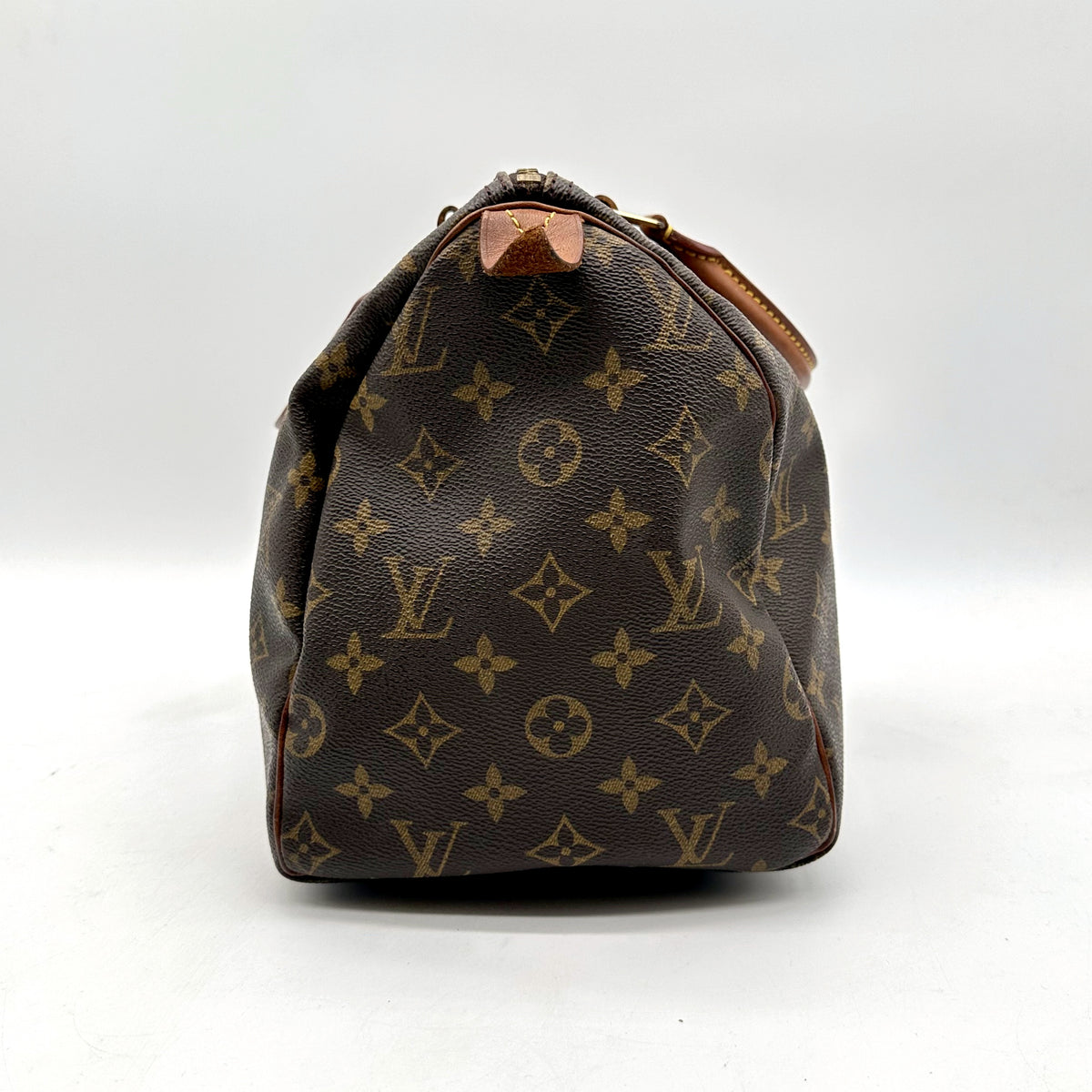 Louis Vuitton Speedy 30 Toile Monogram - vue d'un bout, extrémité du sac