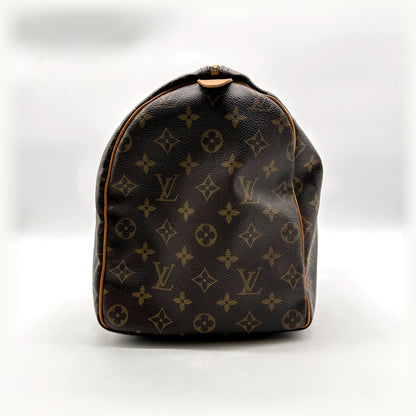 Louis Vuitton Speedy 40 Toile Monogram - vue de profil, flanc arrondi