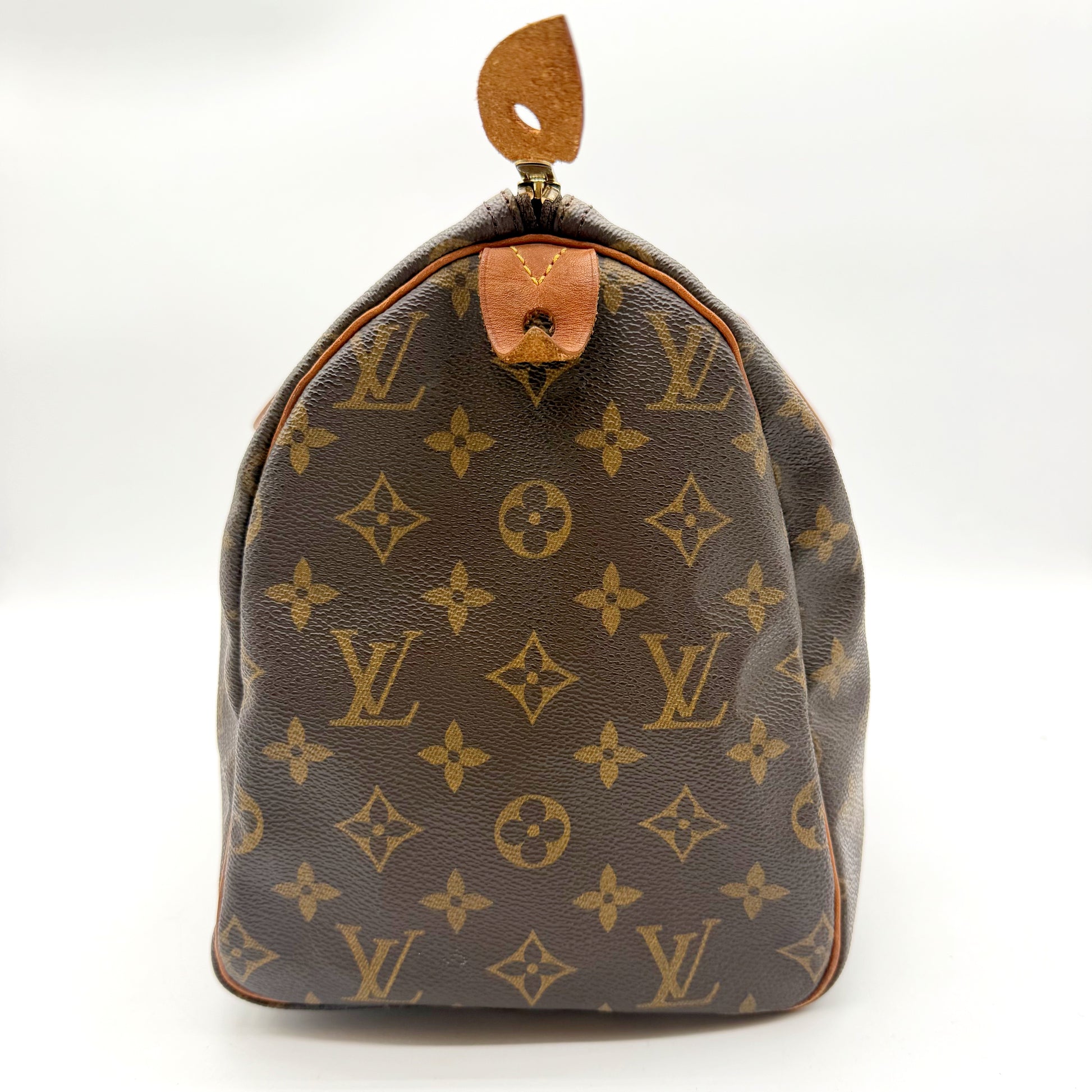 Louis Vuitton Speedy 30 Toile Monogram - côté gauche debout