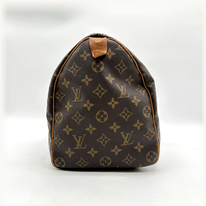 Louis Vuitton Speedy 35 Toile Monogram - vue de l'autre bout du sac