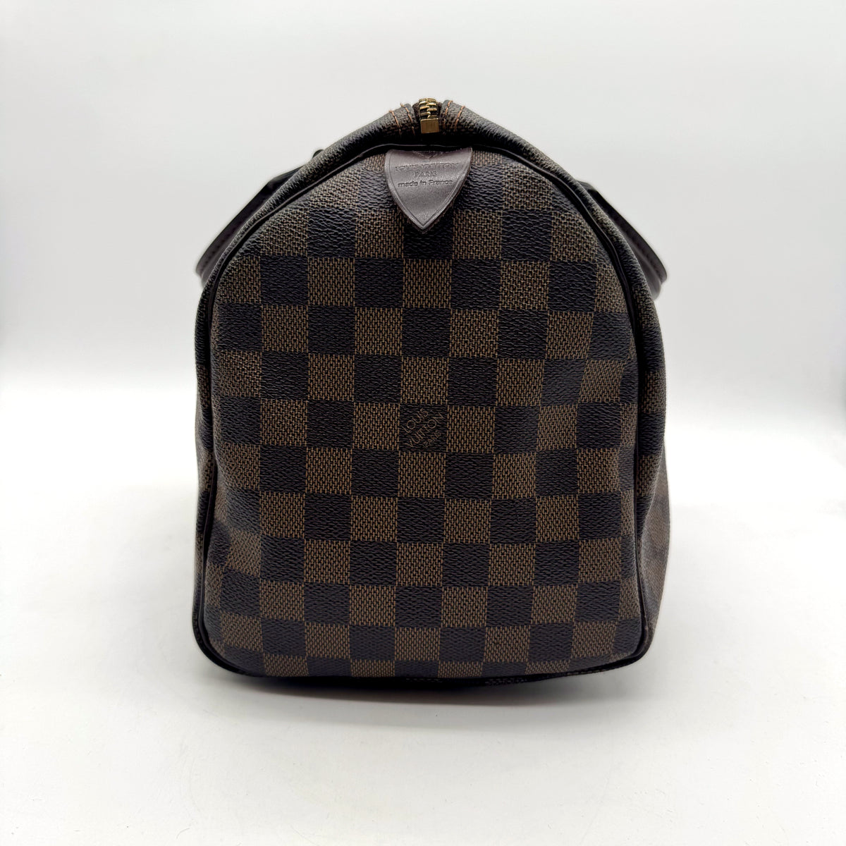 Louis Vuitton Speedy 30 Toile Damier Ebène - vue de l'autre bout du sac