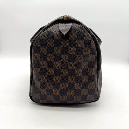 Louis Vuitton Speedy 30 Toile Damier Ebène - vue de l'autre bout du sac