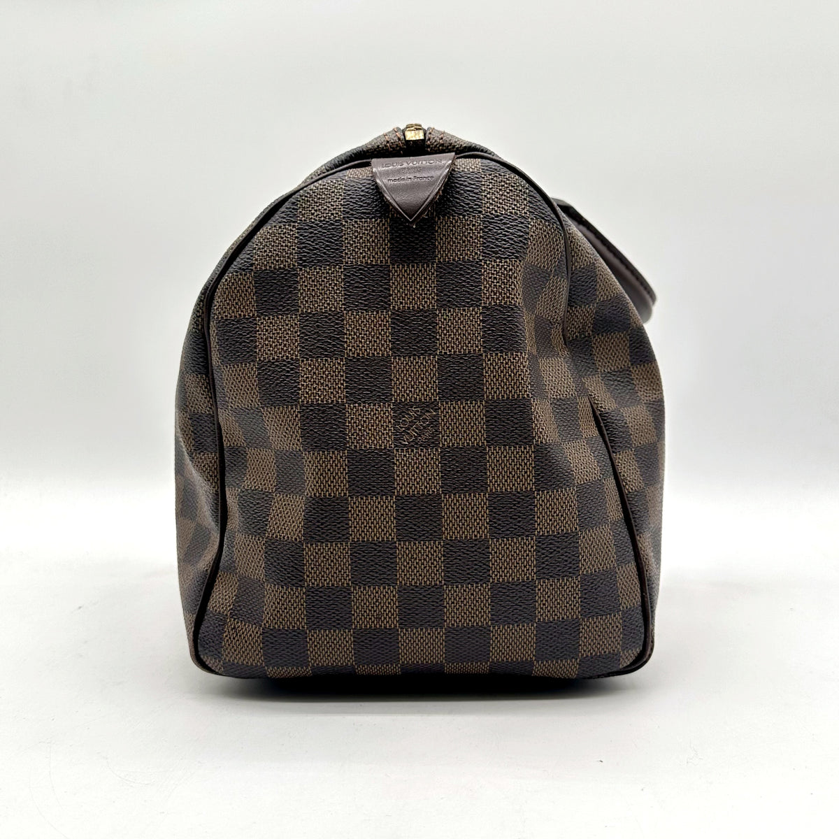Louis Vuitton Speedy 30 Toile Damier Ebène - vue de l'autre bout du sac