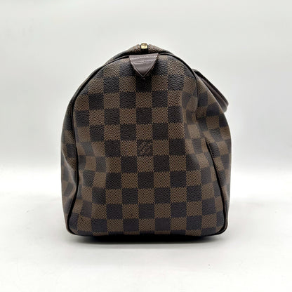 Louis Vuitton Speedy 30 Toile Damier Ebène - vue de l'autre bout du sac