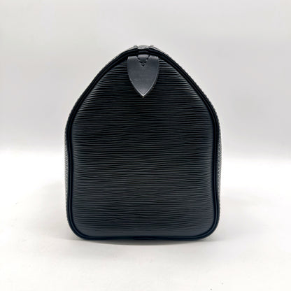 Louis Vuitton Speedy 25 Cuir Épi Noir - profil opposé
