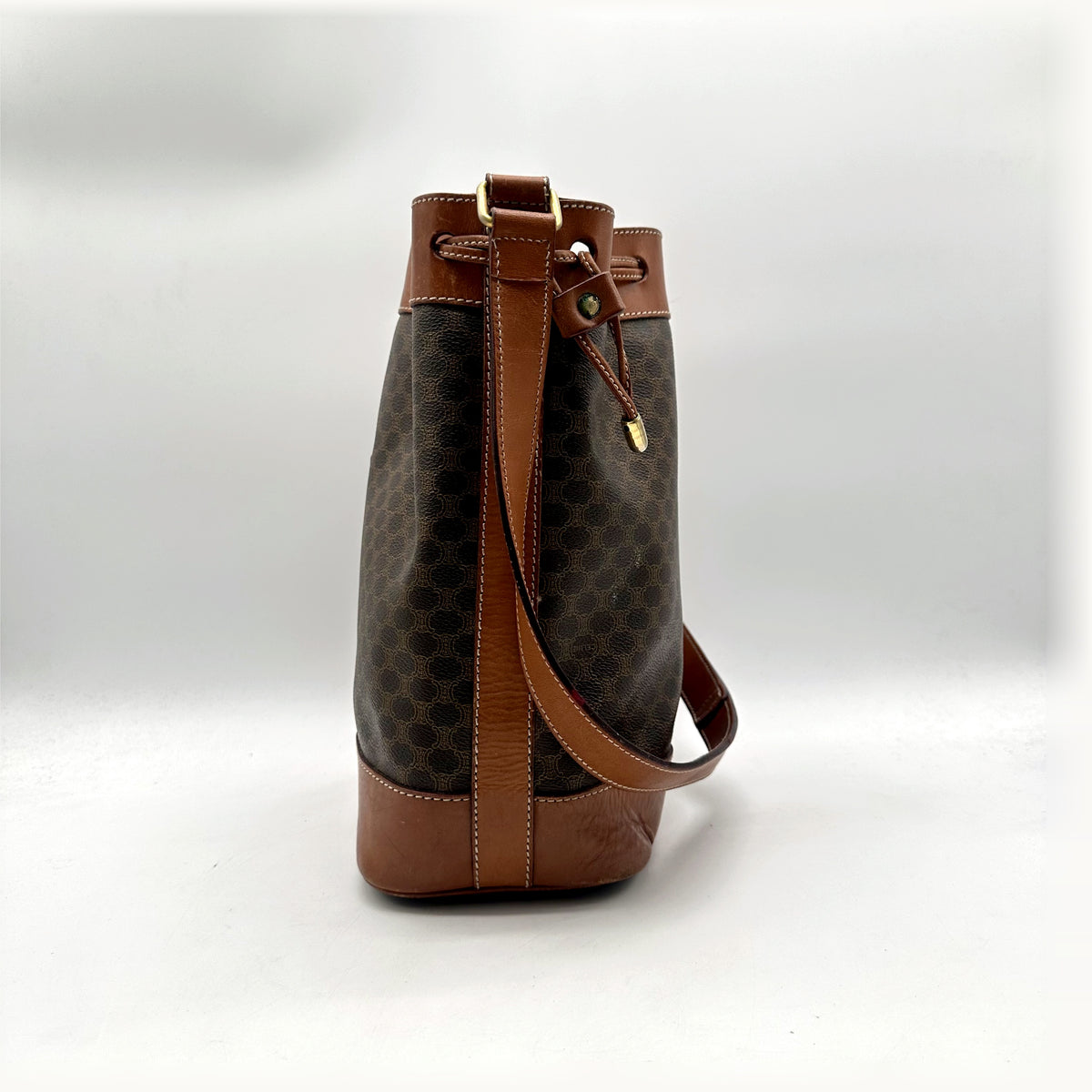 Céline Seau Toile Macadam Marron - profil opposé