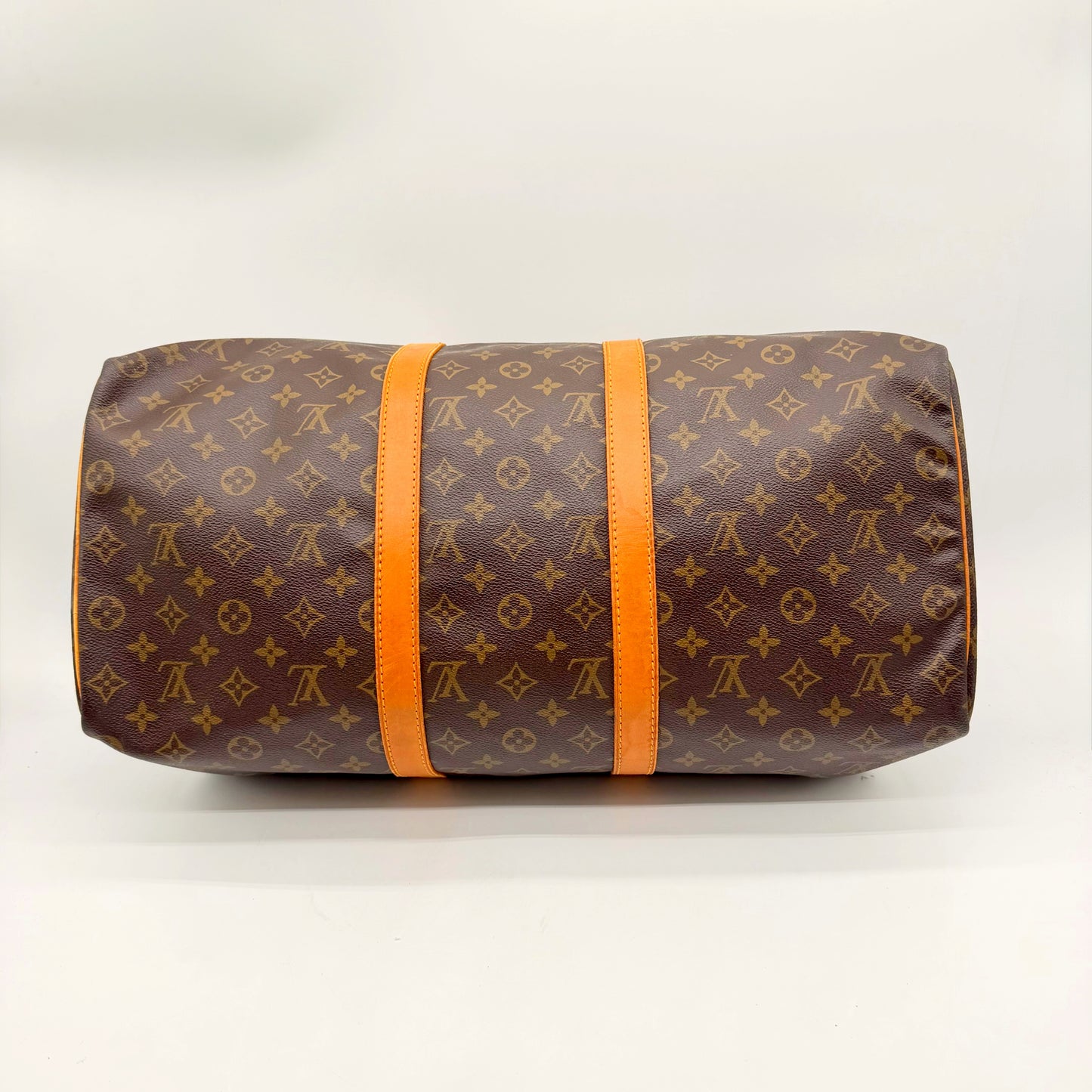 Louis Vuitton Keepall 50 toile Monogram - dessous et sangles en cuir