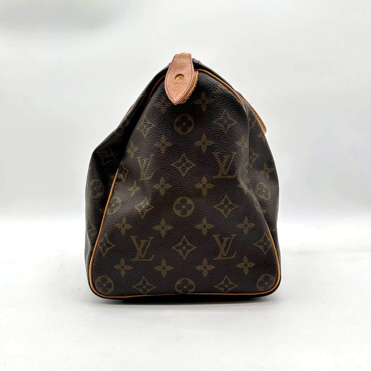 Louis Vuitton Speedy 35 Toile Monogram - vue d'un bout, extrémité du sac