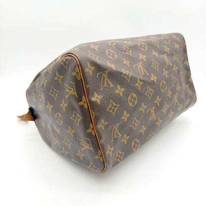 Louis Vuitton Speedy 30 Toile Monogram - base et angles inférieurs, vue B