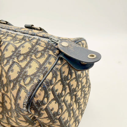 Dior Boston toile monogram - curseur de zip et patte à pression