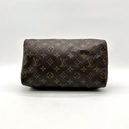 Louis Vuitton Speedy 25 Toile Monogram - vue de bout, flanc du sac