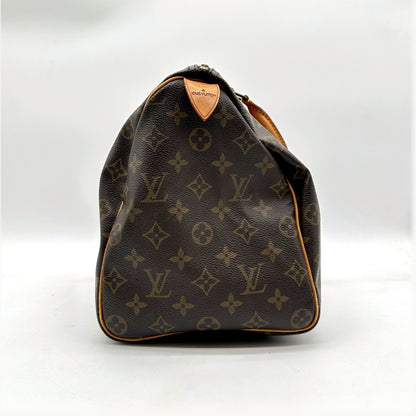 Louis Vuitton Speedy 35 Toile Monogram - vue de l'autre bout du sac