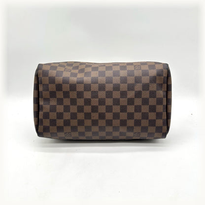 Louis Vuitton Speedy 30 Toile Damier Ebène - vue du dessous, fond du sac