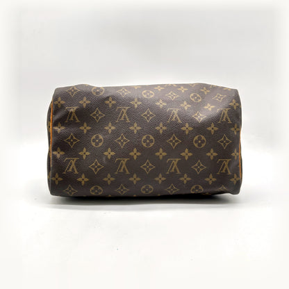 Louis Vuitton Speedy 30 Toile Monogram - vue du dessous, base du sac