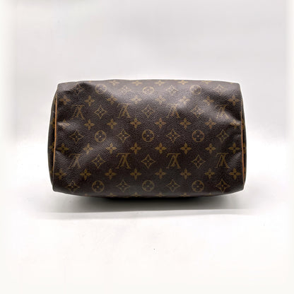 Louis Vuitton Speedy 30 Toile Monogram - vue du dessous, base du sac