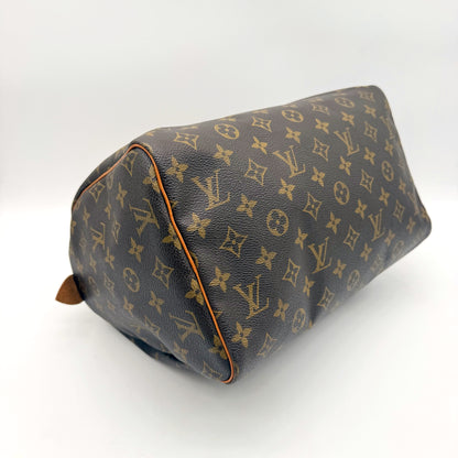 Louis Vuitton Speedy 30 toile Monogram - coin inférieur opposé