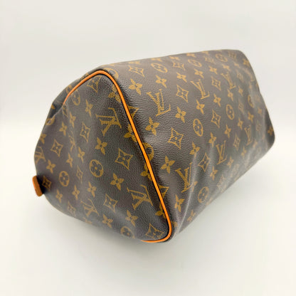 Louis Vuitton Speedy 30 toile Monogram - base et piping, autre angle