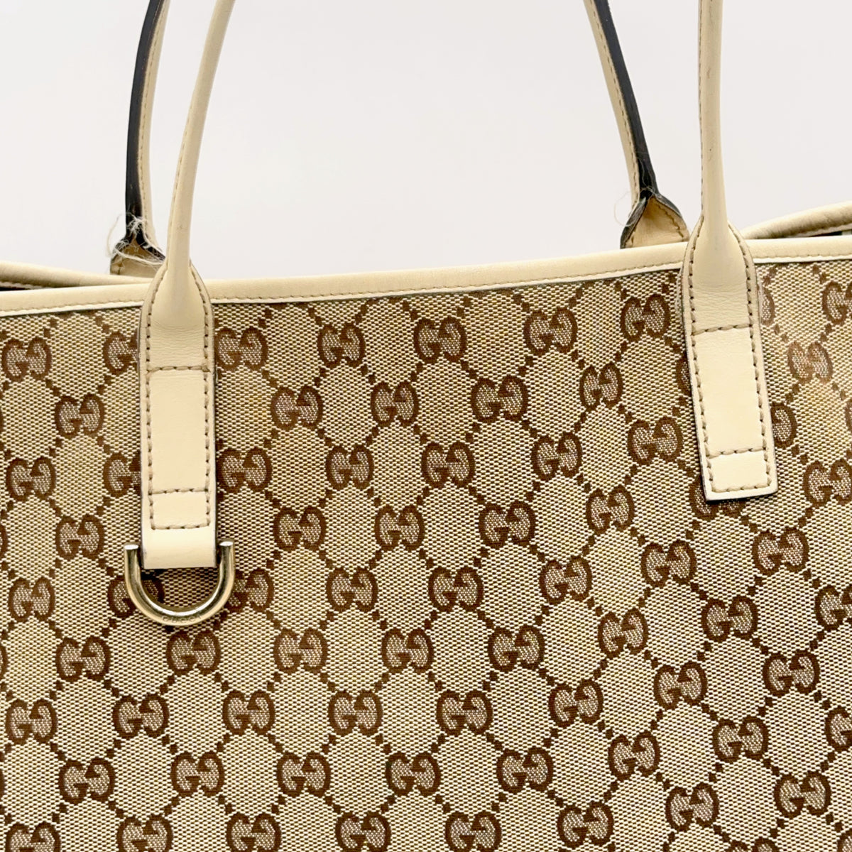 Gucci Tote toile GG - attache d'anse et anneau D