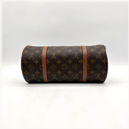 Louis Vuitton Papillon 30 Toile Monogram - vue de côté, cylindre couché