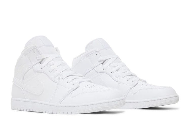 Air Jordan 1 Mid Triple White (2022)