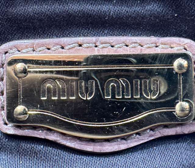 Miu Miu – Boston Cuir Effet Crocodile