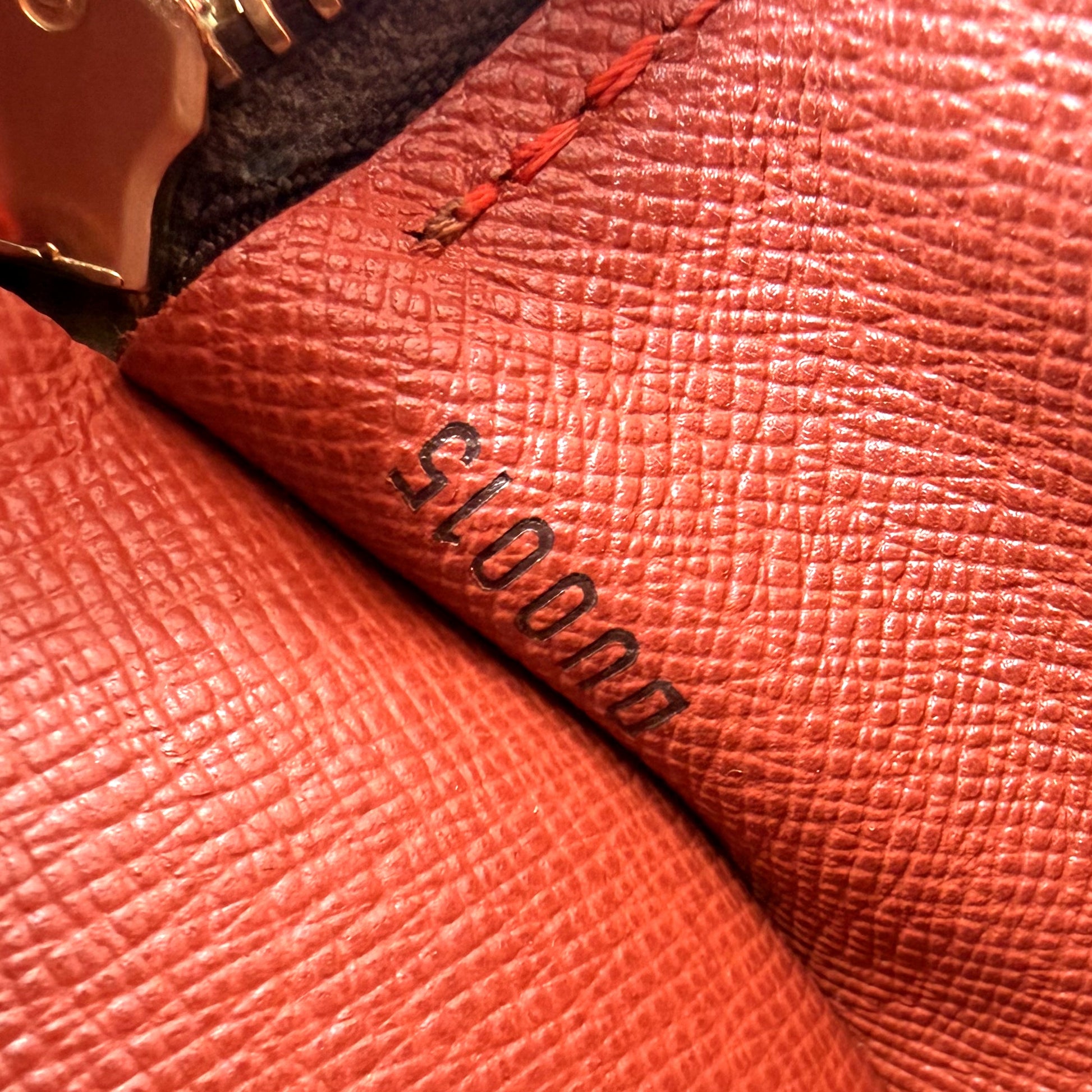 Louis Vuitton Papillon Damier Ebène - code date DU0015