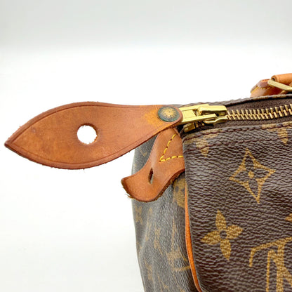 Louis Vuitton Speedy 30 Toile Monogram - languette du cadenas et curseur de zip doré