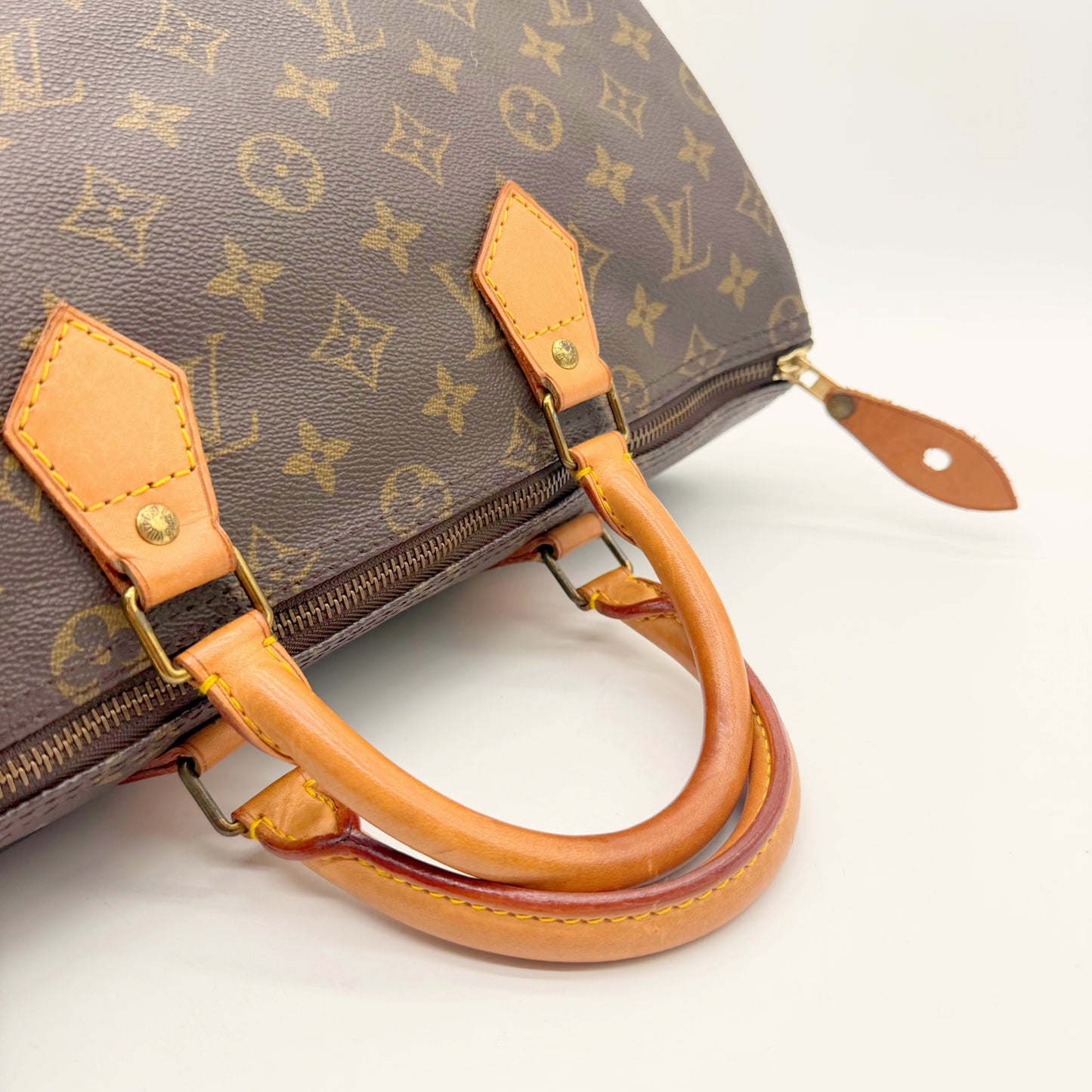 Louis Vuitton Speedy 35 toile Monogram - anses en vachetta et zip